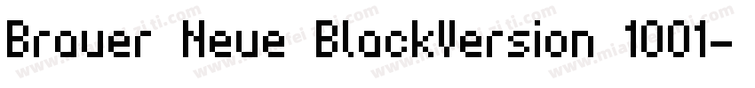Brauer Neue BlackVersion 1001字体转换